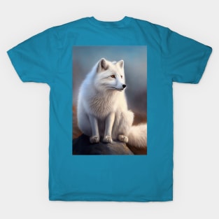 Arctic Fox - Oil Paint T-Shirt